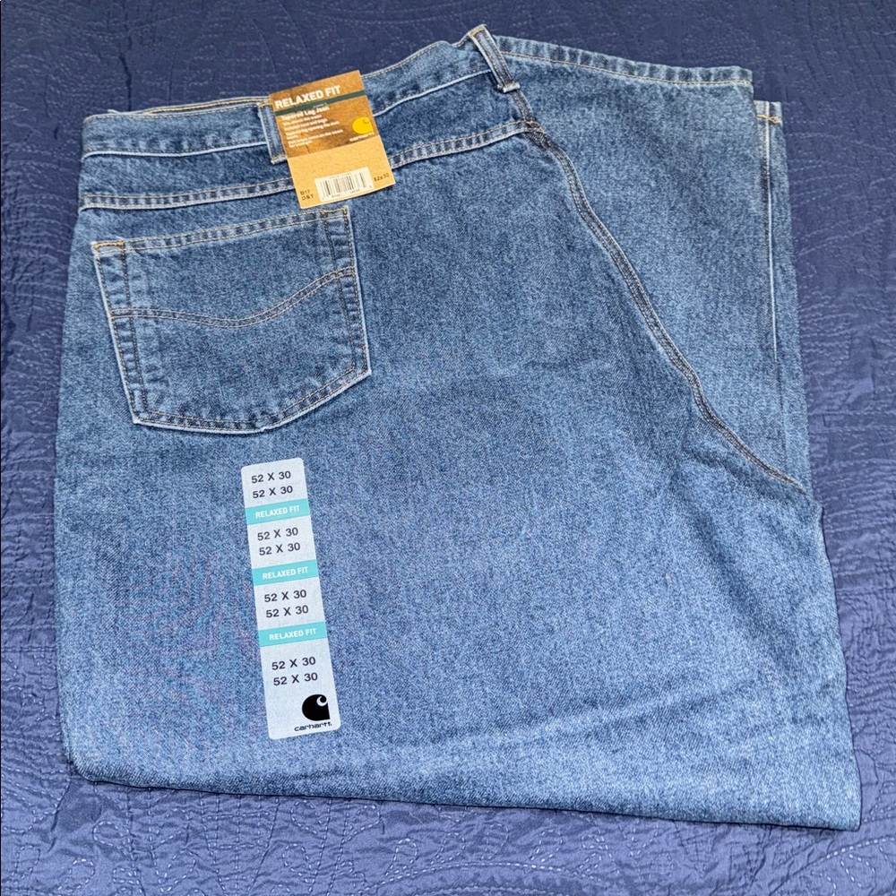 New Carhartt B17 Relaxed Fit Blue Jeans